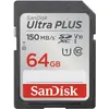 Image de SANDISK SDXC UHS-I Ultra PLUS (Class 10, Video Class (64 Go, SDXC, U1, UHS-I), Carte mémoire