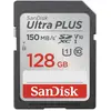 Image de SANDISK SDXC Ultra PLUS 128GB Class10/V10/UHS-I/150MB/s Carte SDXC 128 Go Class 10 (128 Go, SDXC, U1, UHS-I), Carte mémoire