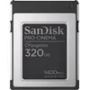 Image de SANDISK PRO-CINEMA CFexpress Type B (320 Go, CFexpress type B), Carte mémoire, Noir, Argent