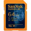 Image de SanDisk Outdoors 4K SDXC UHS-I Card - 64GB Single Pack - SDSDXW2-064G-GN6VN