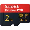 Image de SANDISK Extreme Pro (2000 Go, microSDXC, U3, UHS-I), Carte mémoire, Rouge, Blanc, Noir, Jaune