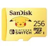 Image de Carte mémoire micro SD SanDisk Pokémon 256 Go Jaune pour Nintendo Switch