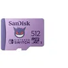 Image de Carte mémoire micro SD SanDisk Pokémon 512 Go Violet pour Nintendo Switch