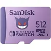 Image de Sandisk Nintendo Pokemon Ectoplasm (512 Go, microSDXC, U3, UHS-I), Carte mémoire, Violet