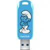 Image de SANDISK Brainy Smurf USB 3.2 Gen1 64GB 130MBs (64 Go, USB-A), Clé USB, Argent, Bleu