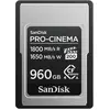 Image de SANDISK PRO-CINEMA CFexpress Type A Card 960GB (960 Go, CFexpress type A), Carte mémoire, Noir, Argent