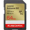 Image de Sandisk Extreme Go (64 Go, SDXC, U3, UHS-I), Carte mémoire, Or, Rouge