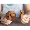 Image de SiamMandalay Neutron: Taquin du Cerveau 3D Fait à la Main; Jeux de Casse tête Organique Puzzle en Bois pour Adultes de with Free SM Gift Box (Pictured)