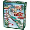 Image de Cobble Hill Puzzle 1000 pièces Christmas Campers (1000 pièces)