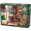 Image de Cobble Hill Puzzle 1000 pieces Lodge Cat (1000 pièces)