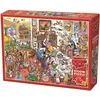 Image de Cobble Hill Puzzle 1000 pieces DoodleTown : Thanksgiving Togetherness (1000 pièces)