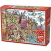 Image de Cobble Hill Puzzle 1000 pièces DoodleTown : Viking Village (1000 pièces)