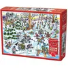 Image de Cobble Hill Puzzle 1000 pièces DoodleTown : Hockey Town (1000 pièces)
