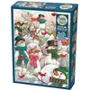 Image de Cobble Hill Puzzle 500 pièces XXL - Colline d'un lot de bonhommes de neige (500 pièces)
