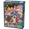 Image de Cobble Hill Puzzle 500 pièces XXL Pieces - Spring Birdhouse (500 pièces)