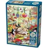 Image de Cobble Hill Puzzle 500 pieces XXL Pieces - Potting Shed Cats - Random Cut (500 pièces)