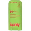 Image de Attitude, Crème solaire, Children's mineral sunscreen SPF 50 Sunly Stick 60 g (SPF 50)