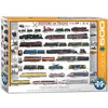 Image de Puzzle 500 pièces Larges : Histoire des trains Eurographics