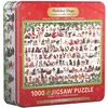 Image de Eurographics Puzzle dans une boîte en métal Chiens de Noël 1000 pièces (1000 pièces)