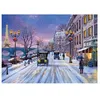 Image de Puzzle Eurographics - Dominic Davison : Le réveillon de Noël à Paris, 1000 pièces