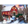 Image de Puzzle 550 pièces : Boîte métal : Grange de Noël Eurographics