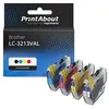 Image de Cartouche compatible Brother LC-3213VAL - 4 couleurs - Grande capacité - Multipack