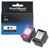 Image de Cartouche compatible HP 300 (CN637EE) - Noir + 3 couleurs - Multipack