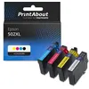 Image de Cartouche compatible Epson 502XL (C13T02W64010) - 4 couleurs - Grande capacité - Multipack