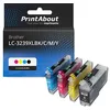 Image de Cartouche compatible Brother LC-3239XLBK/C/M/Y - 4 couleurs - Grande capacité - Multipack