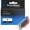 Image de Cartouche compatible Canon CLI-571C - Cyan