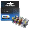 Image de Cartouche compatible Brother LC-3217VAL - 4 couleurs - Multipack