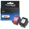 Image de Cartouche compatible HP 303 (3YM92AE) Noir d + 3 couleurs - Multipack
