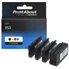 Image de Cartouche compatible HP 953 (6ZC69AE) - 4 couleurs - Multipack