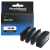 Image de Cartouche compatible HP 950/951 (6ZC65AE) - 4 couleurs - Multipack