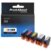 Image de Cartouche compatible Epson 202 (C13T02E74010) - 5 couleurs - Multipack