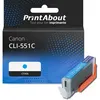 Image de Cartouche compatible Canon CLI-551C - Cyan