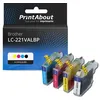Image de Cartouche compatible Brother LC-221VALBP - 4 couleurs - Multipack