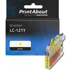 Image de Cartouche compatible Brother LC-121Y - Jaune