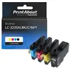 Image de Cartouche compatible Brother LC-3235XLBK/C/M/Y - 4 couleurs - Multipack