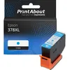 Image de Cartouche compatible Epson 378XL (C13T37924010) - Cyan - Grande capacité
