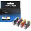 Image de Cartouche compatible Canon CLI-8BK - 4 couleurs - Multipack