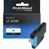 Image de Cartouche compatible Brother LC-3233C - Cyan