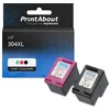 Image de Cartouche compatible HP 304XL (3JB05AE) - Noir + 3 couleurs - Grande capacité - Multipack
