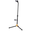 Image de Hercules Stands Stand de guitare avec support (Contrebasse, Guitare, Guitare électrique), Pied + support pour instrument, Noir