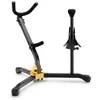 Image de Hercules DS533BB Double Support saxo alto ou ténor, et saxo soprano - housse incluse