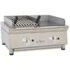 Image de Frytop à Gaz en Acier Chromé + Barbecue à Gaz 35 cm Arilex