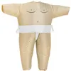 Image de Gonflable Lutte Sumo Cosplay Gros Costume Carnaval Party Fantaisie Robe pour Enfant - Blanc