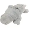 Image de Animal en peluche crocodile 60cm pour enfants - Gris