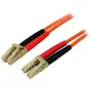 Image de StarTech Câble à fibre optique .com de 3 m - Multimode duplex 50/125 - Câble de raccordement à fibre optique (3 m), Câble réseau