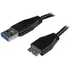 Image de StarTech Câble SuperSpeed USB 3.0 A vers Micro B de 3 m de long - St/St - Câble de connexion USB 3.0 - Noir (3 m, USB 3.2 Gen 1), Câble USB
